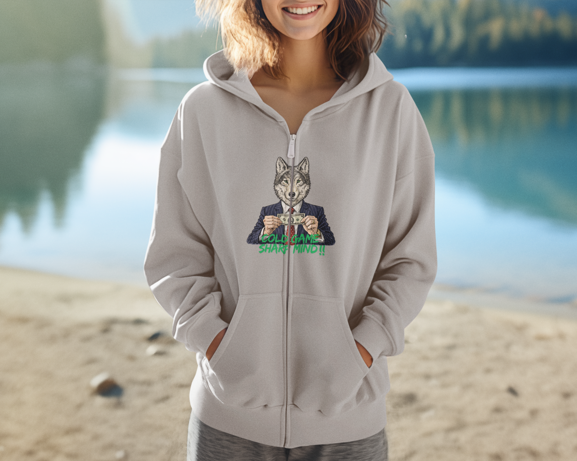 Cold Game Shark Mind - Zip Hoodie
