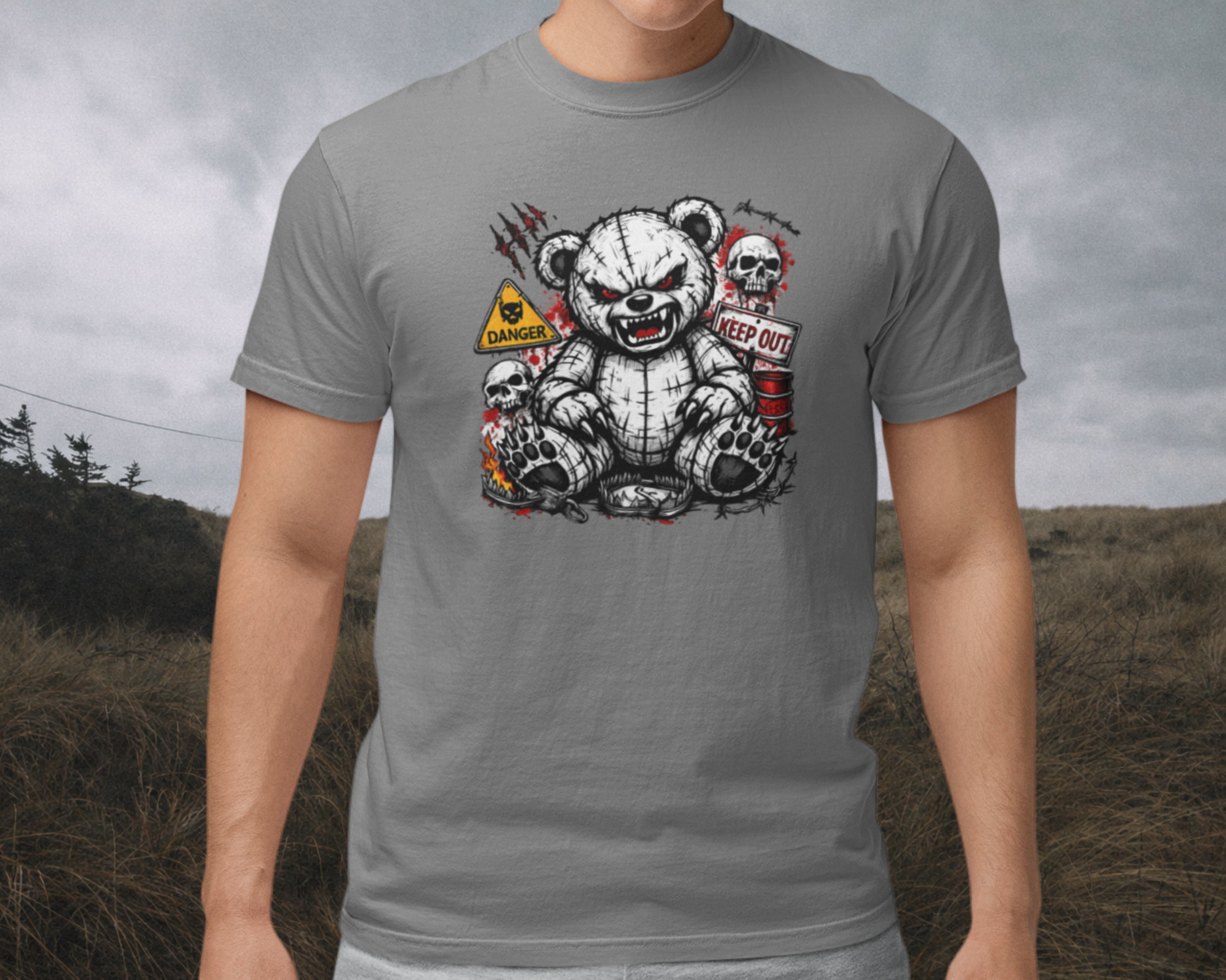 Radioactive Bear Streetwear Tee