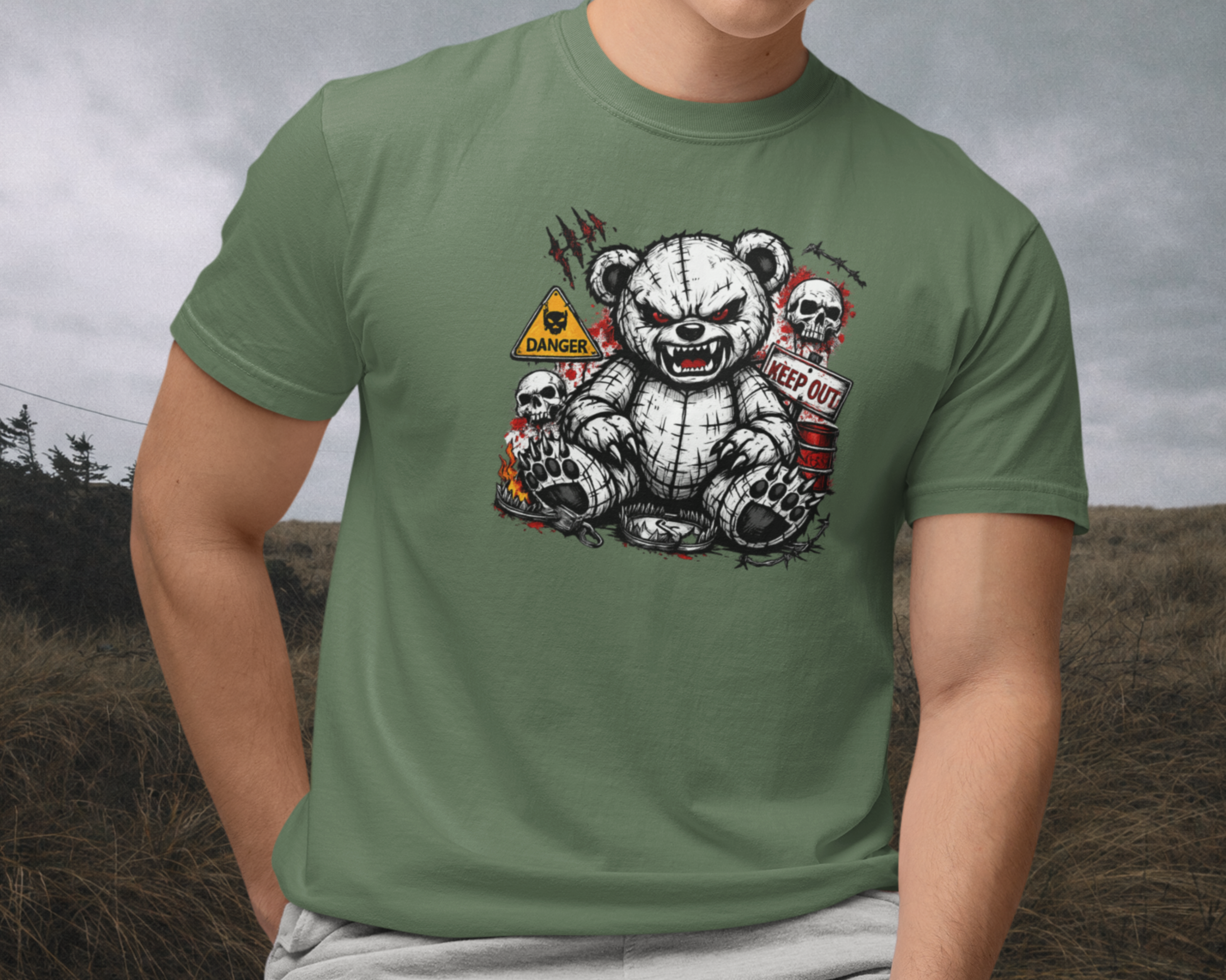 Radioactive Bear Streetwear Tee