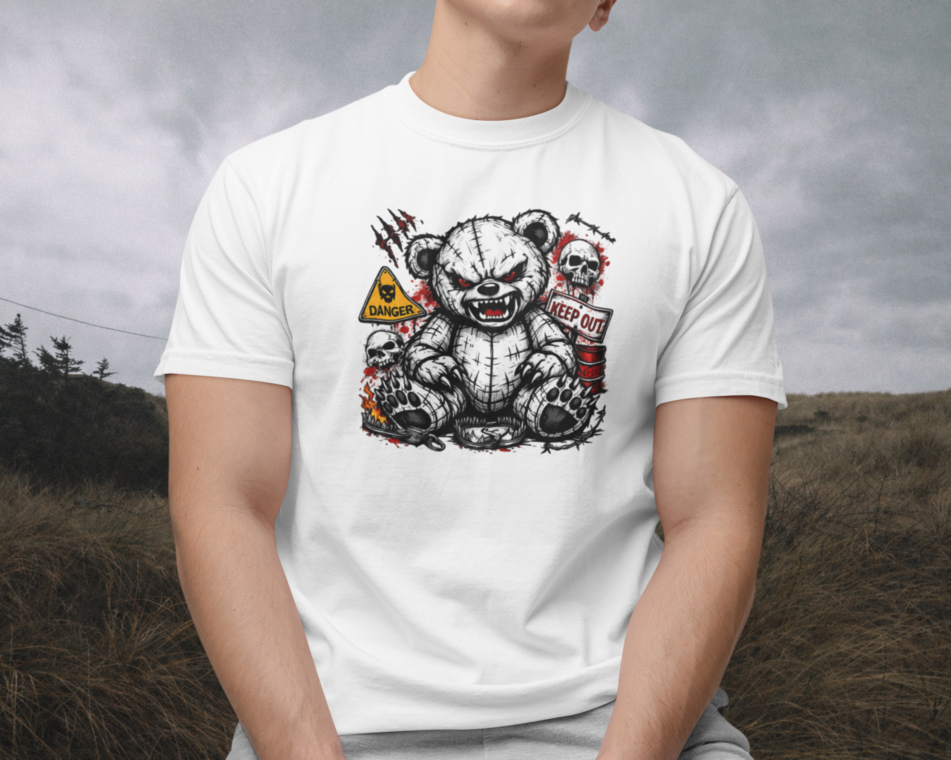 Radioactive Bear Streetwear Tee