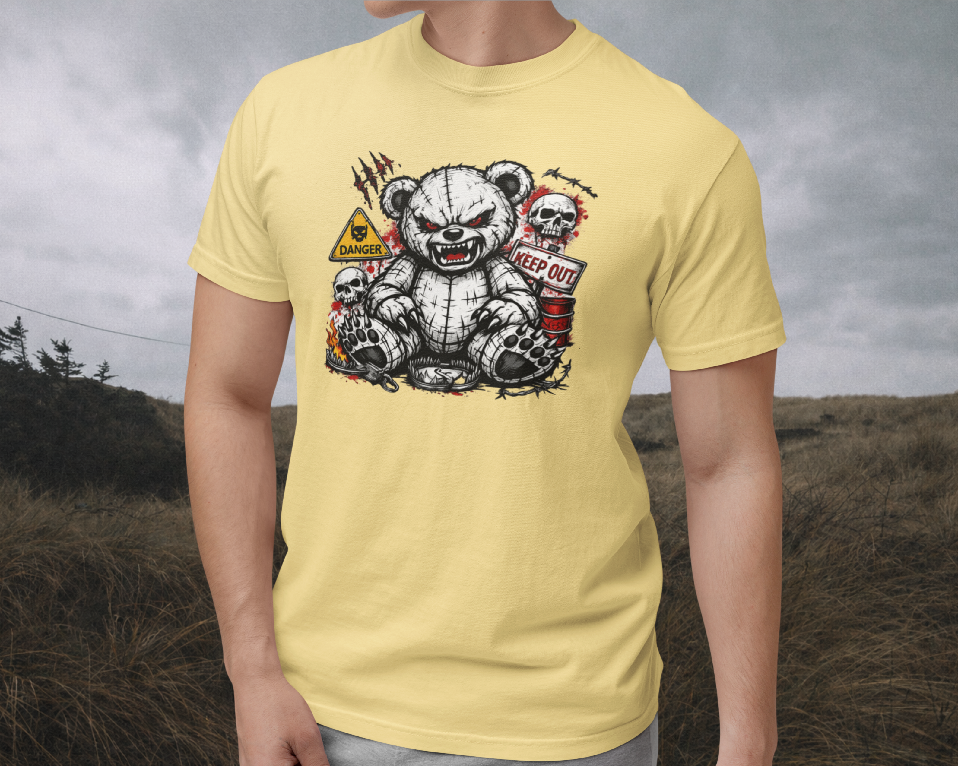 Radioactive Bear Streetwear Tee